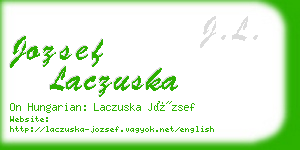 jozsef laczuska business card